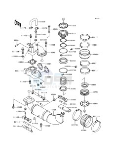 JH 750 B [SUPER SPORT XI] (B1-B3) [SUPER SPORT XI] drawing MUFFLER-- S- -