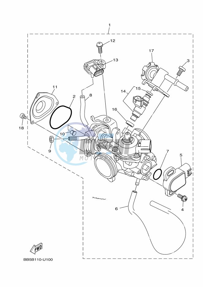 THROTTLE BODY ASSY 1