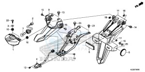 CRF250LAH CRF250LA ED drawing TAILLIGHT