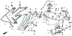 CRF450X drawing FUEL TANK (CRF450X8)