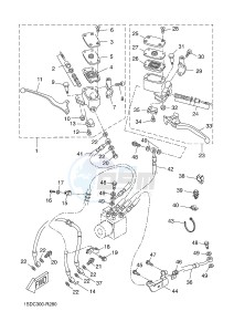 YPR400RA XMAX 400 ABS EVOLIS 400 ABS (1SDF) drawing FRONT MASTER CYLINDER