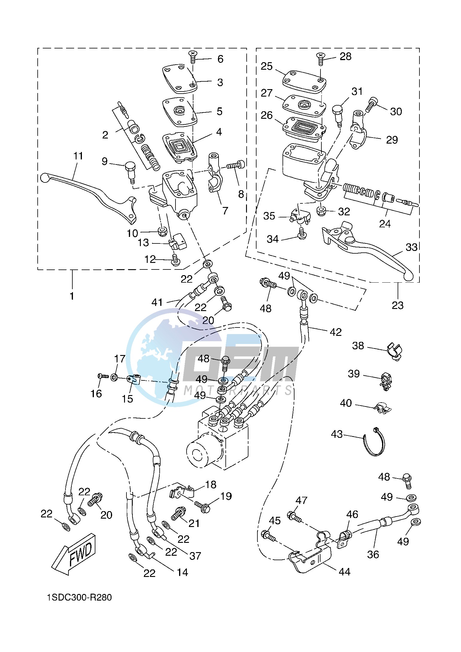 FRONT MASTER CYLINDER