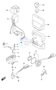 DF 225 drawing PTT Switch/Engine Control Unit