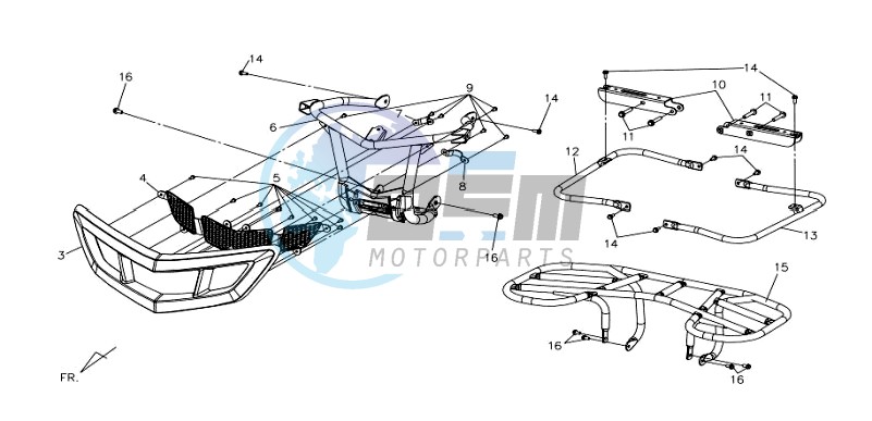 REAR LUGGAGE FRAME / FRONT LUGGAGE FRAME