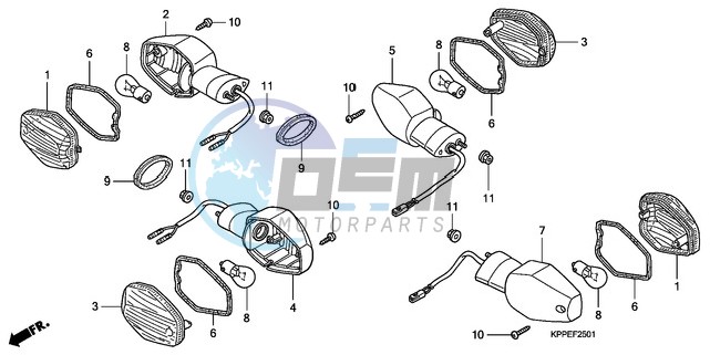 WINKER (CBR125RW7/RW9/RWA)