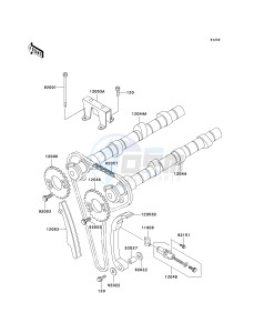 ZG 1000 A [CONCOURS] (A15-A19) [CONCOURS] drawing CAMSHAFT-- S- -_TENSIONER