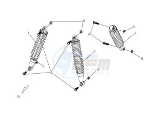 QUAD LANDER 300S drawing REAR SUSPENSION