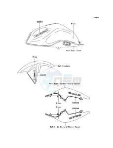 Z750_ABS ZR750M8F GB XX (EU ME A(FRICA) drawing Decals(Blue)