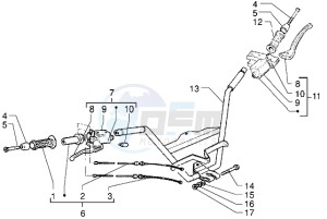 X9 250 drawing Handlebars - Master cylinder