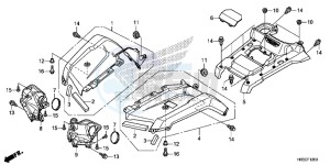 TRX420FE1F TRX420 Europe Direct - (ED) drawing FRONT FENDER