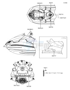 JET SKI ULTRA 310LX JT1500MEF EU drawing Labels(EU)