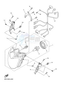 XJ6FA 600 DIVERSION F (ABS) (1DGC 1DGD) drawing HEADLIGHT