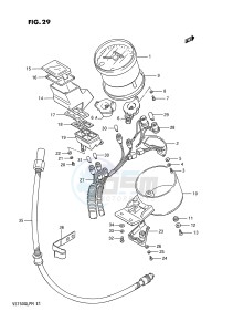 VS750GL (E1) INTRUDER drawing SPEEDOMETER