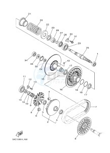 XP500A T-MAX 530 (2PWR) drawing CLUTCH 2