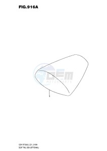 GSX-R750 drawing SEAT TAIL BOX L6