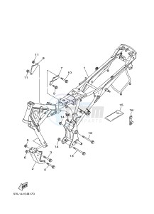 YBR125E (4P2G 4P2H 4P2J) drawing FRAME