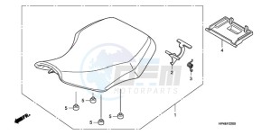 TRX420TMA Australia - (U / 2WD) drawing SEAT