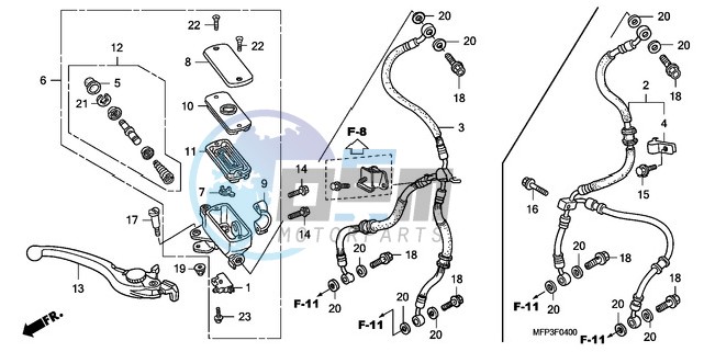 FR. BRAKE MASTER CYLINDER (CB1300/CB1300S)