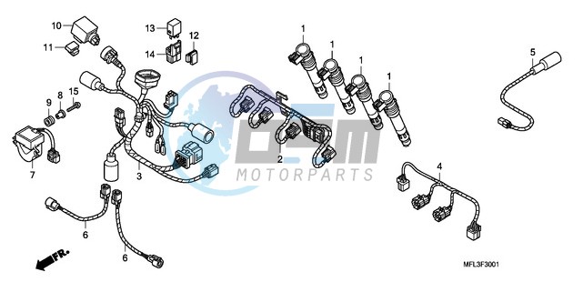 SUB HARNESS (CBR1000RR)