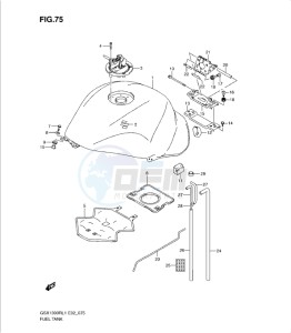 GSX1300R drawing FUEL TANK (GSX1300RL1 E19)