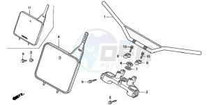 XR200R drawing HANDLE PIPE/TOP BRIDGE (2)