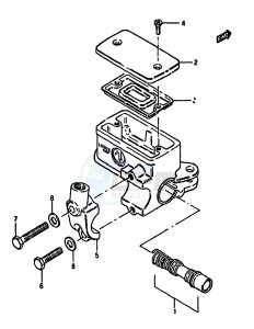 GSX550E (F-G-H) drawing FRONT MASTER CYLINDER