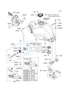 EX250 J [NINJA 250R] (J8F-J9FA) J8F drawing FUEL TANK