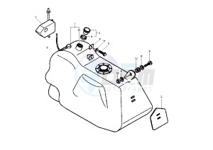 X9 EVOLUTION 500 drawing Fuel Tank