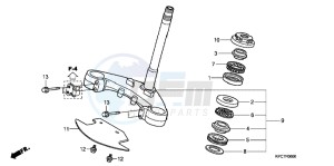 XL125VB drawing STEERING STEM