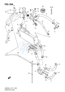 Inazuma GW250 drawing RADIATOR HOSE (FROM LC6DC111101106836)