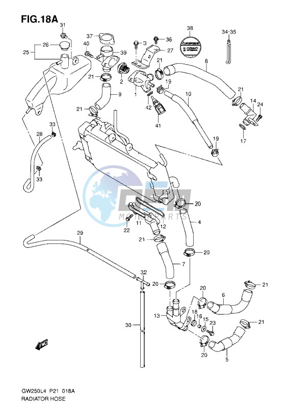 RADIATOR HOSE (FROM LC6DC111101106836)