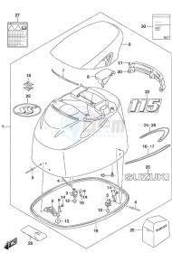 DF 115A drawing Engine Cover (Type: AS)