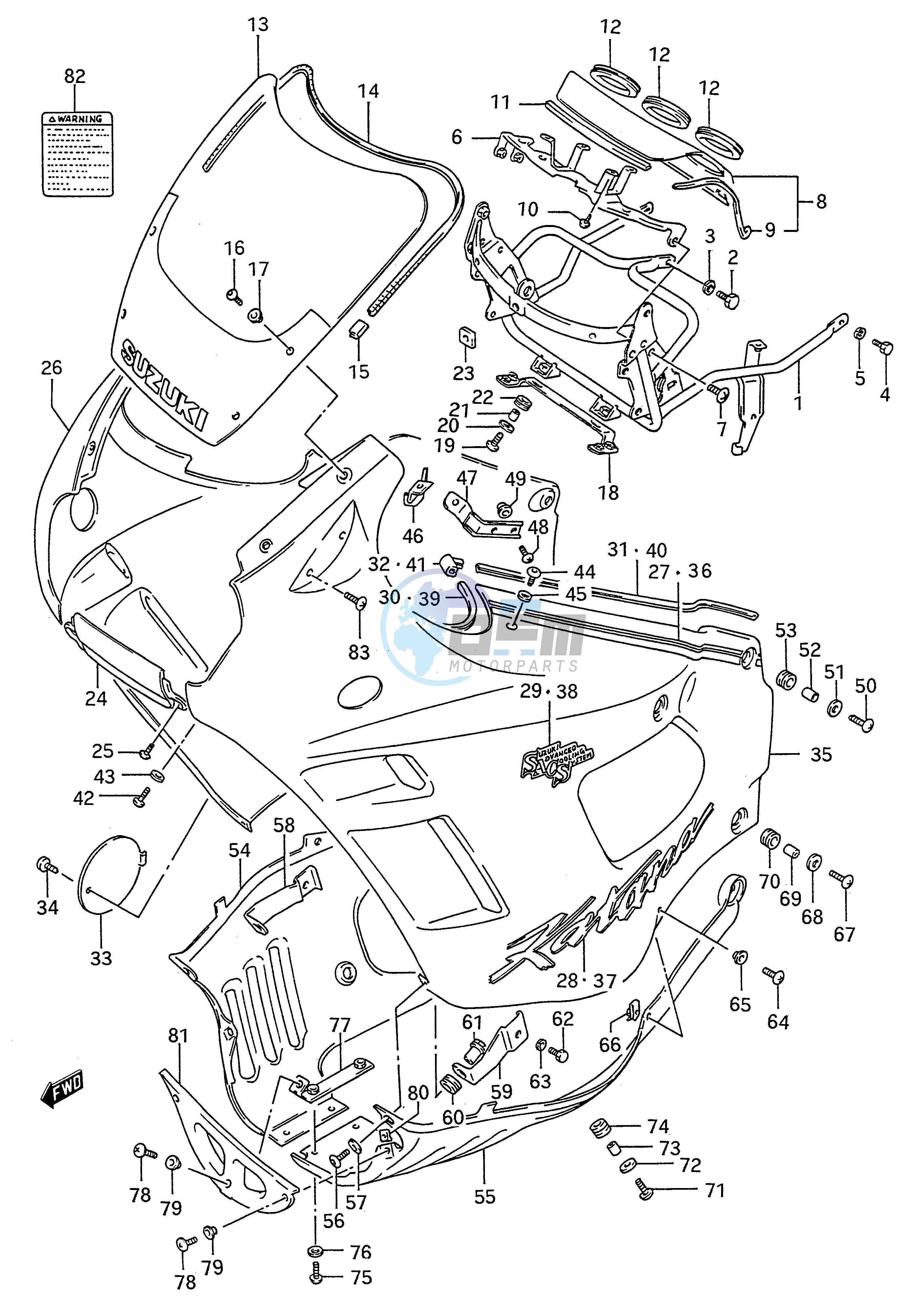 COWLING (MODEL J)