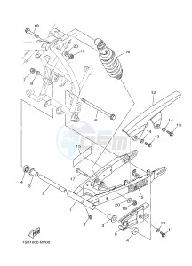 XTZ125E (1SBB) drawing REAR ARM & SUSPENSION