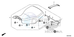 TRX250TEH Europe Direct - (ED) drawing SEAT