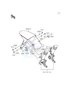 NINJA_ZX-6R ZX636EFFA FR GB XX (EU ME A(FRICA) drawing Front Fender(s)