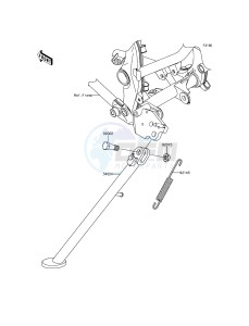 D-TRACKER KLX150HGF XX (EU ME A(FRICA) drawing Stand(s)