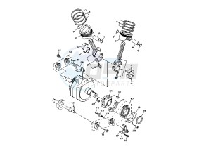 XV MIDNIGHT STAR 1900 drawing CRANKSHAFT - PISTON