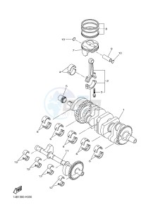 YZF-R1 998 R1 (1KB8 1KB9) drawing CRANKSHAFT & PISTON