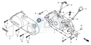 VT750C drawing RIGHT CRANKCASE COVER