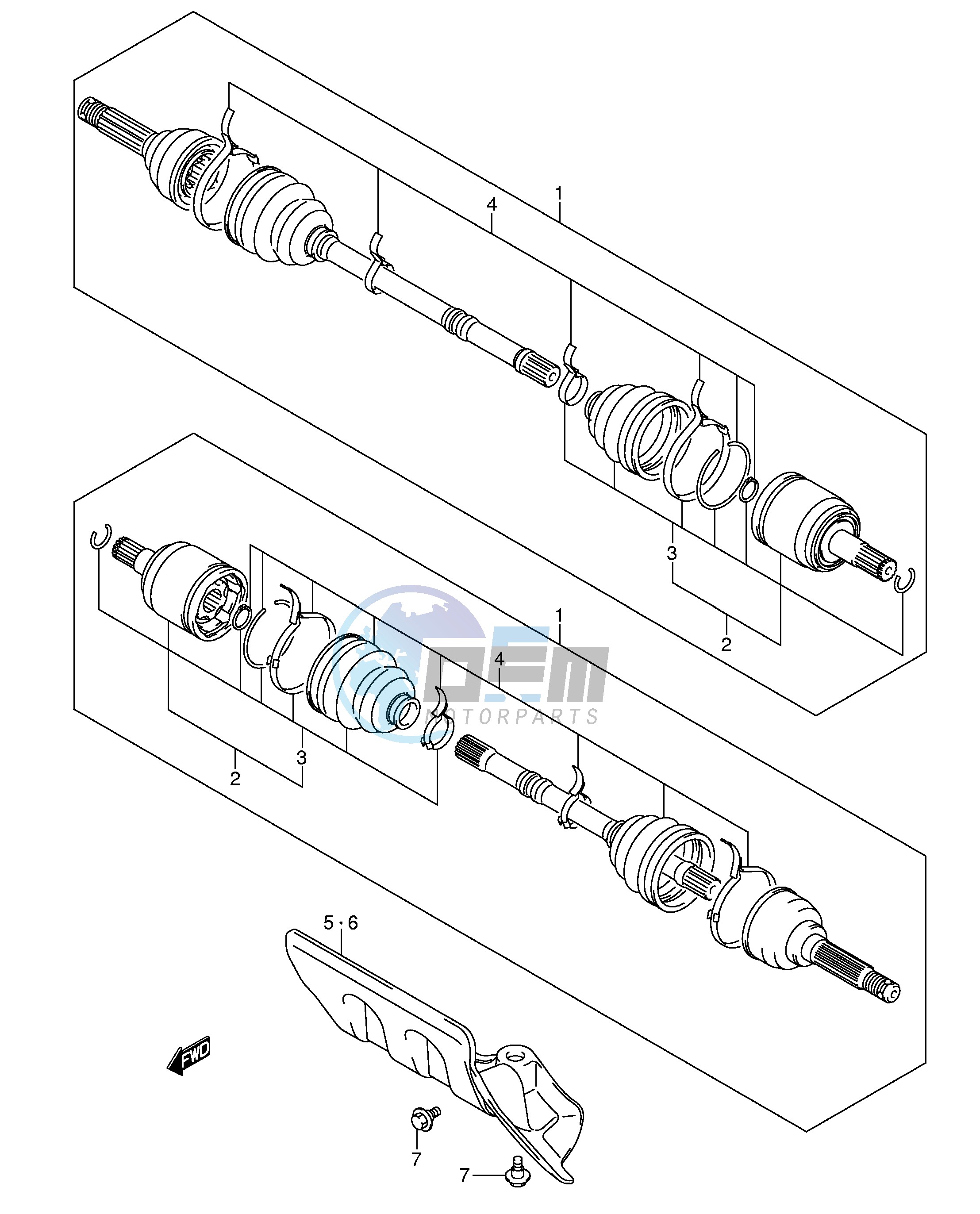 FRONT DRIVE SHAFT