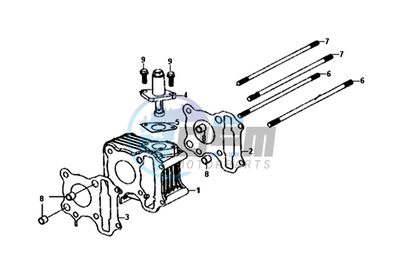 CYLINDER / TOP GASKET / LOWER GASKET