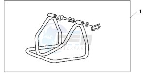 CBR600RRA Australia - (U / 2U) drawing MAINTENANCE STAND