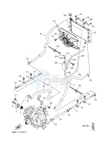 YXE700ES YXE70WPSH WOLVERINE R-SPEC EPS SE (BN56) drawing RADIATOR & HOSE