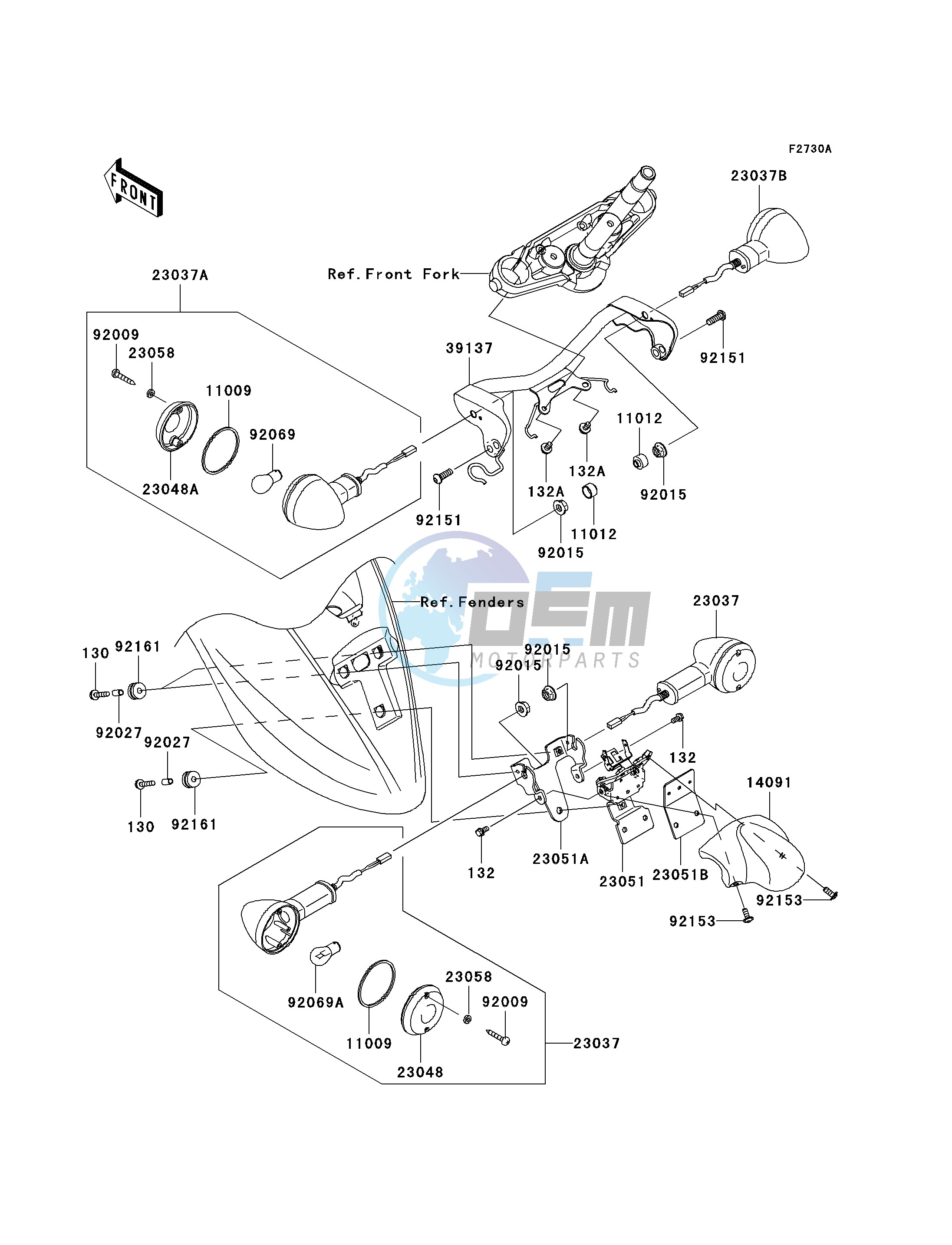 TURN SIGNALS-- JKAVN2D1 7A011497 - - -