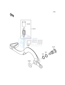 KX250F KX250ZGF EU drawing Brake Pedal