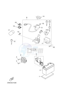 YPR125R XMAX 125 EVOLIS 125 (2DM3 2DM3) drawing ELECTRICAL 1