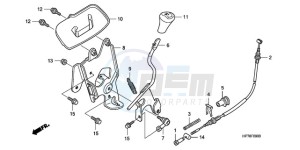 TRX420FAA Australia - (U) drawing SELECT LEVER