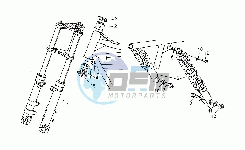 Front/rear shock absorber