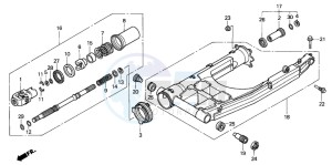 ST1100P drawing SWINGARM